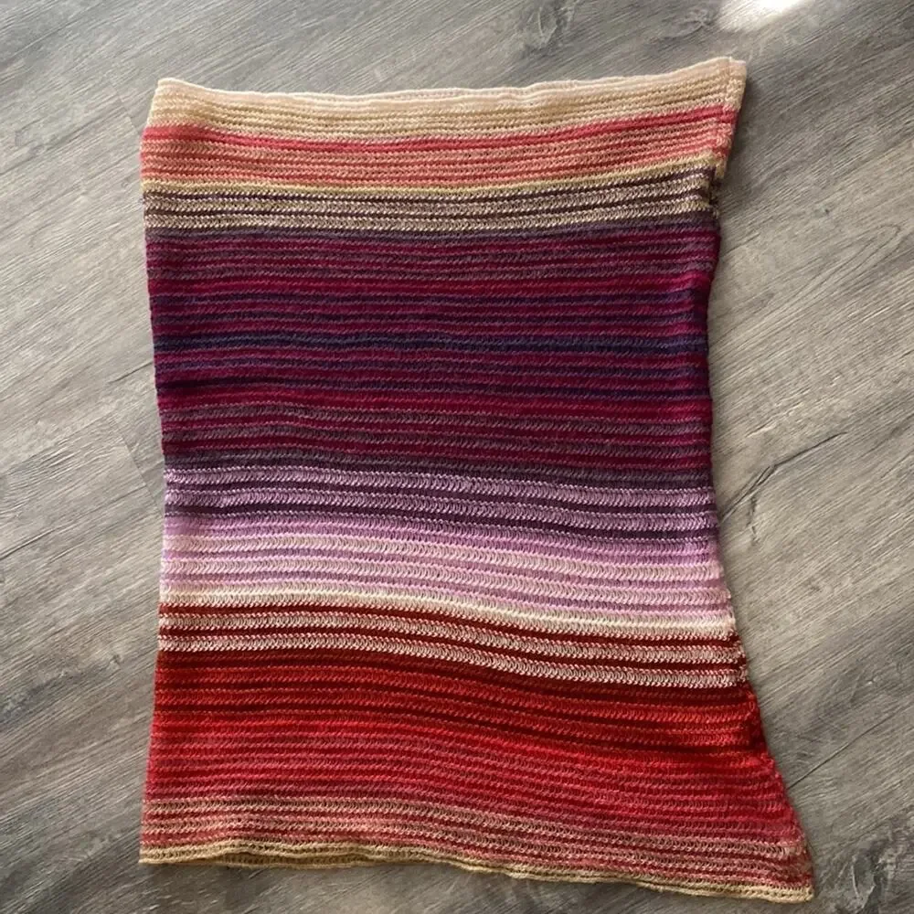 Stitch Fix Echo Design Loose Knit Striped Infinity Soft cozy scarf